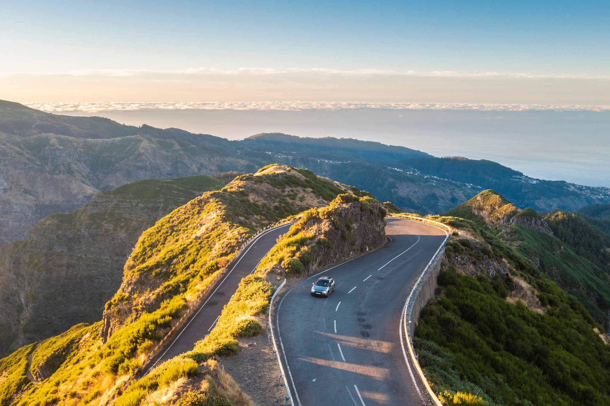 Car rental Madeira mountain road